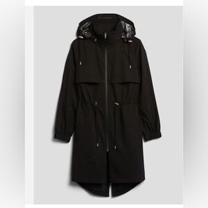 Banana Republic.  Rain Anorak Jacket. Small. Black.